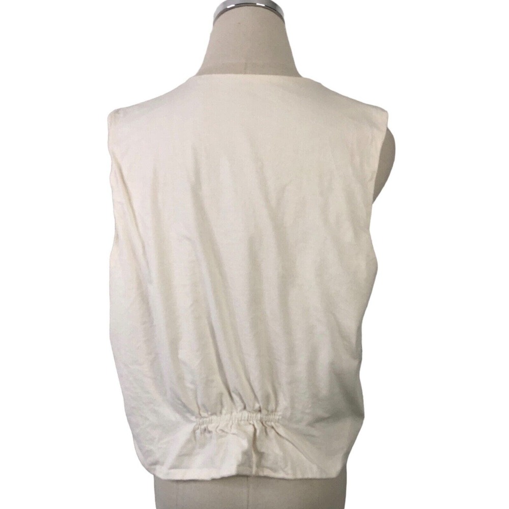 Quilted Vest Patchwork Double Wedding Ring Granny… - image 7